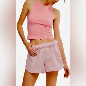 NWT! Free People Hayley Racerback Brami in Peachy Pink XS/Small